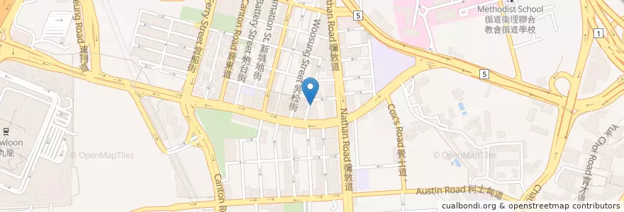 Mapa de ubicacion de 太興 Tai Hing en Китай, Гуандун, Гонконг, Цзюлун, Новые Территории, 油尖旺區 Yau Tsim Mong District.