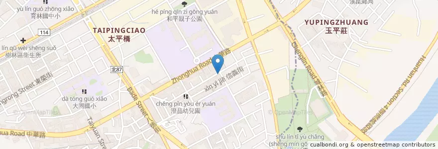 Mapa de ubicacion de 小蝸牛漢堡三明治 en 타이완, 신베이 시, 수린 구.