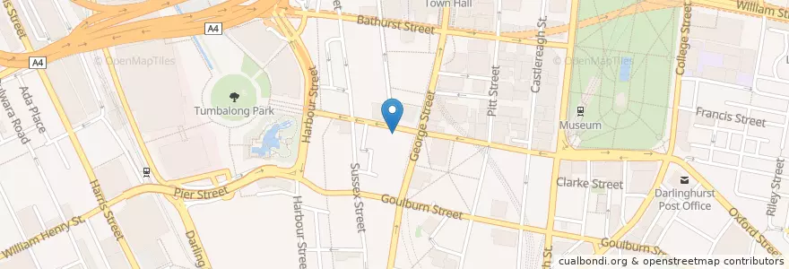Mapa de ubicacion de Capitan Torres en Australia, Nuovo Galles Del Sud, Council Of The City Of Sydney, Sydney.