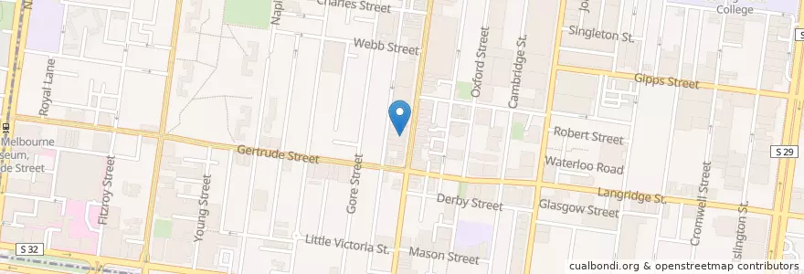 Mapa de ubicacion de Mollie's Grillbar en Australie, Victoria, City Of Yarra.
