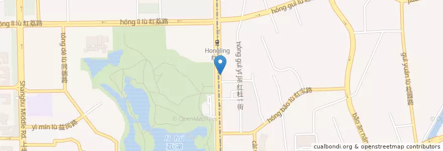 Mapa de ubicacion de 希思医疗美容医院 en China, Provincia De Cantón, Shenzhen, 福田区, 桂园街道.