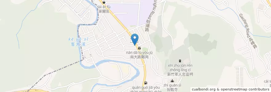 Mapa de ubicacion de 好又來麵食館 en Taïwan, Province De Taïwan, Hsinchu, 東區.
