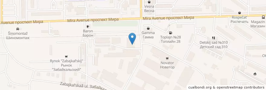 Mapa de ubicacion de Анна en ロシア, シベリア連邦管区, オムスク州, オムスク地区, オムスク管区.
