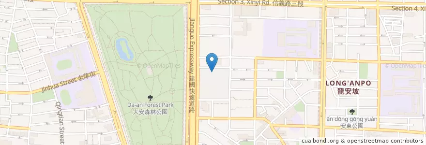Mapa de ubicacion de 大安國宅地下停車場 en تایوان, 新北市, تایپه, 大安區.