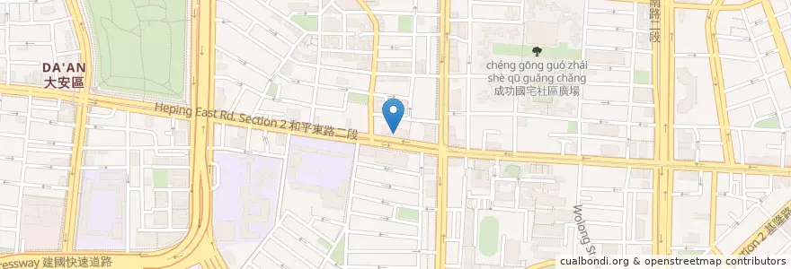 Mapa de ubicacion de 常民動物醫院 en Taiwan, Nuova Taipei, Taipei, 大安區.