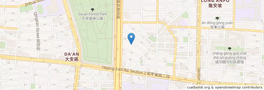 Mapa de ubicacion de 文大附幼 en Taiwan, New Taipei, Taipei, Da'an District.