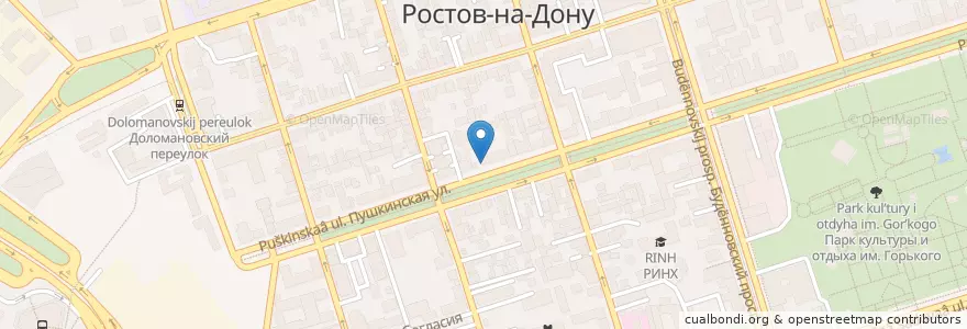Mapa de ubicacion de Coffee Man en Rusia, Южный Федеральный Округ, Óblast De Rostov, Городской Округ Ростов-На-Дону.