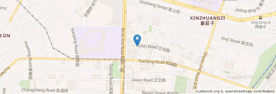 Mapa de ubicacion de 立信麵館 en Тайвань, Гаосюн, 左營區.