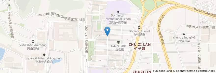 Mapa de ubicacion de Hot Coffee en Тайвань, Новый Тайбэй, Тайбэй, 中山區.