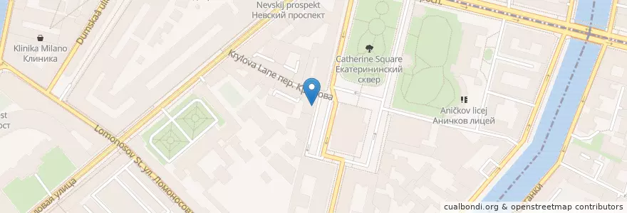 Mapa de ubicacion de Rosselkhozbank en Russia, Northwestern Federal District, Leningrad Oblast, Saint Petersburg, Центральный Район, Округ № 78.