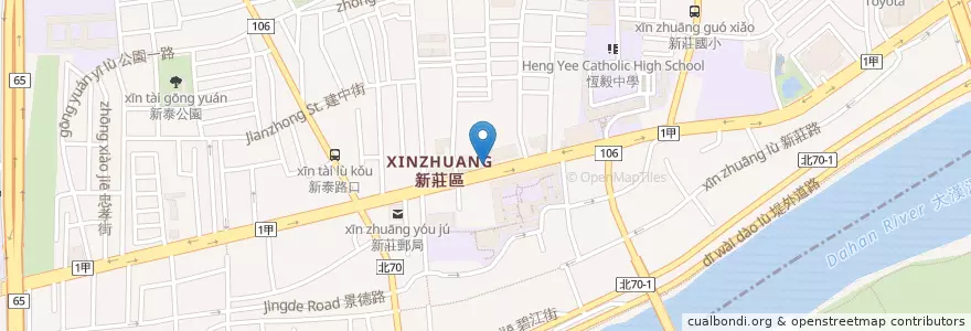 Mapa de ubicacion de 君悅牙醫診所 en تایوان, 新北市, 新莊區.