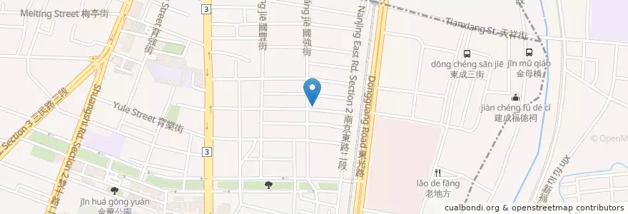 Mapa de ubicacion de 建德里活動中心 en Тайвань, Тайчжун, 北區.