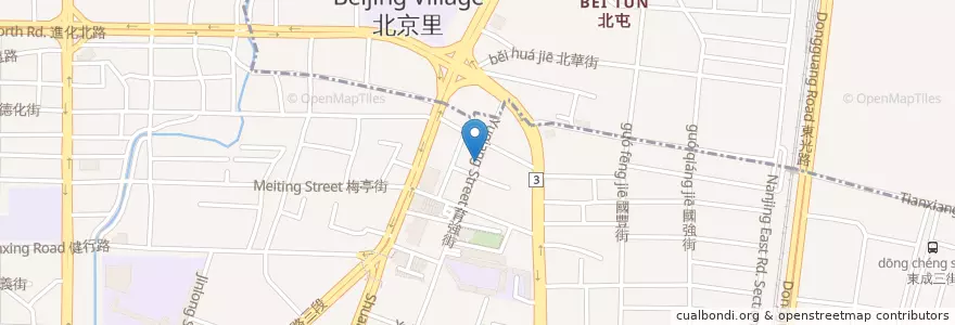 Mapa de ubicacion de 錦祥里活動中心 en 타이완, 타이중 시, 베이구.