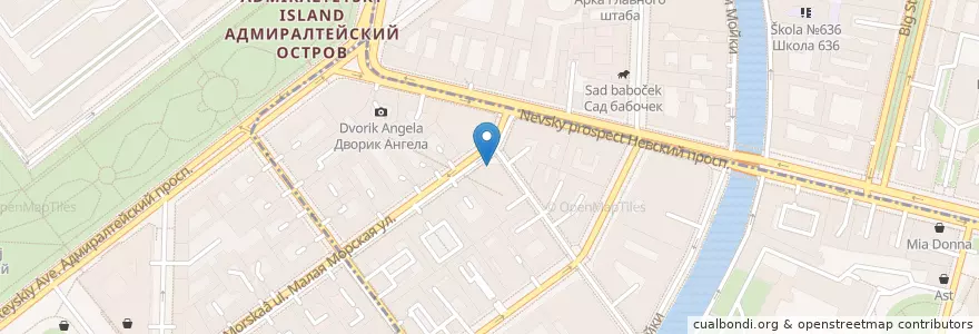 Mapa de ubicacion de Кредит Европа Банк en Rusia, Северо-Западный Федеральный Округ, Óblast De Leningrado, San Petersburgo, Округ № 78.