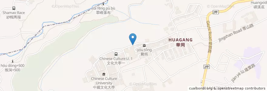 Mapa de ubicacion de 宵夜快餐 en تایوان, 新北市, تایپه, 北投區, 士林區.