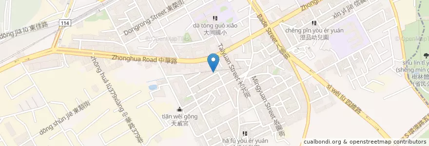 Mapa de ubicacion de 蔣藥局 en Tayvan, 新北市, 樹林區.