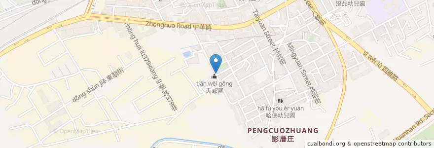 Mapa de ubicacion de 大腸麵線肉羹肉圓 en Taiwan, New Taipei, Shulin District.