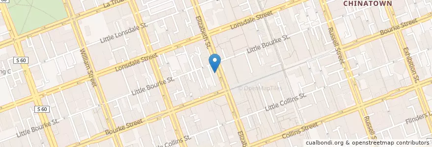 Mapa de ubicacion de Subway en Australia, Victoria, City Of Melbourne.