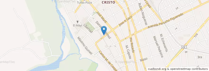 Mapa de ubicacion de CADECA Calle Saco en Kuba, Granma, Bayamo, Ciudad De Bayamo.