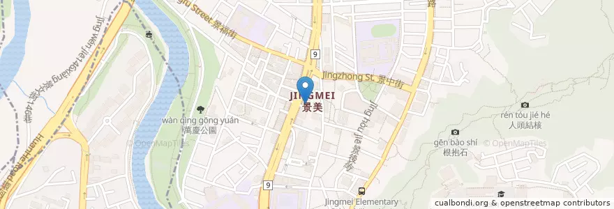 Mapa de ubicacion de 景行區民活動中心 en Taiwan, 新北市, Taipé, 文山區.