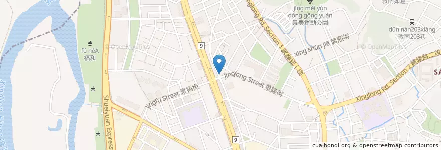 Mapa de ubicacion de 錢都日式涮涮鍋 en Tayvan, 新北市, Taipei, 文山區.