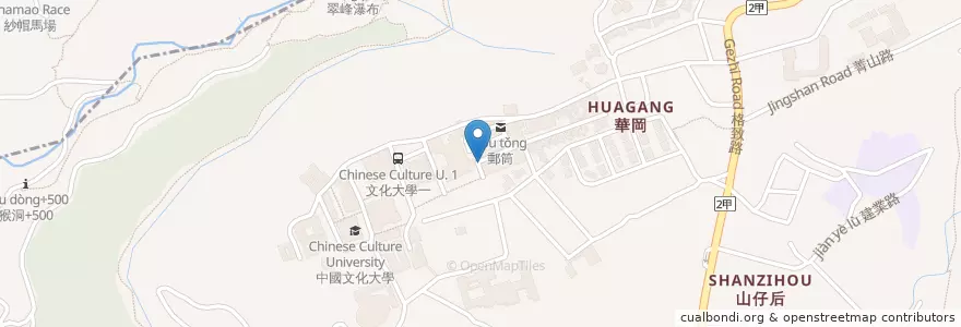 Mapa de ubicacion de 華榮中西式早午餐店 en 台湾, 新北市, 台北市, 北投区, 士林区.