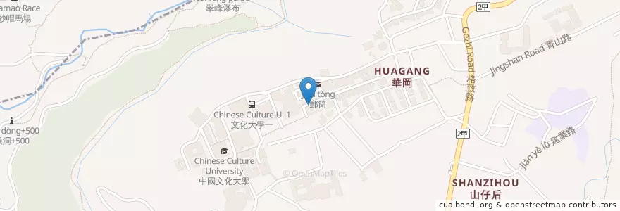 Mapa de ubicacion de 大紅袍 en تایوان, 新北市, تایپه, 北投區, 士林區.