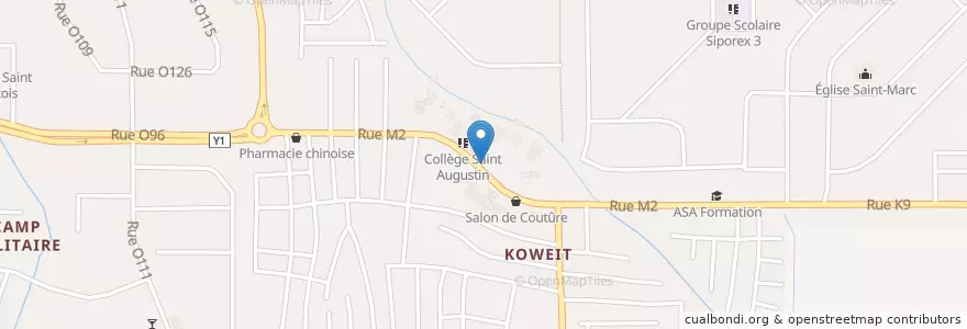 Mapa de ubicacion de Gmeos en 코트디부아르, 아비장, Yopougon.