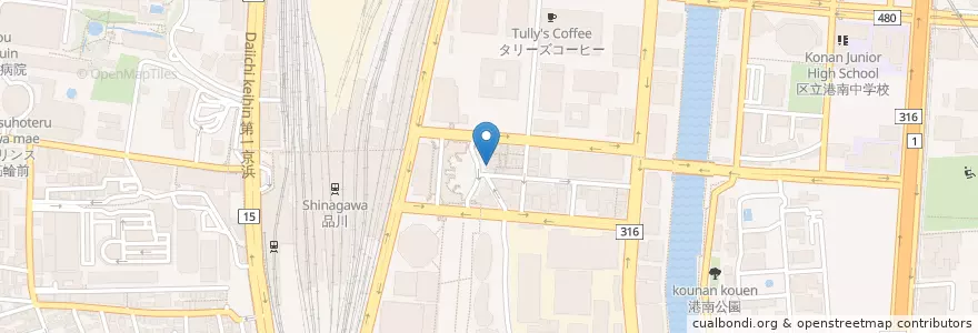 Mapa de ubicacion de 吉野家 en Japonya, 東京都.
