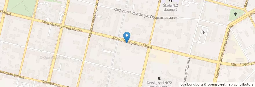Mapa de ubicacion de Барсук en Rusya Federasyonu, Южный Федеральный Округ, Krasnodar Krayı, Городской Округ Краснодар.
