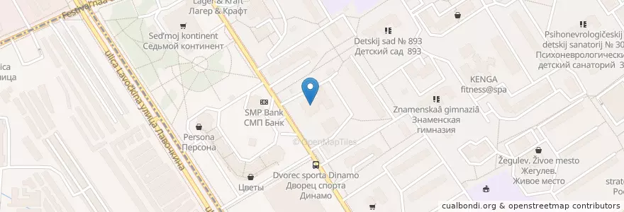 Mapa de ubicacion de Отделение связи №125581 en Rusia, Центральный Федеральный Округ, Москва, Северный Административный Округ, Головинский Район.