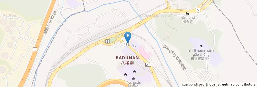 Mapa de ubicacion de 牛肉麵店 en Taiwán, Provincia De Taiwán, 基隆市, 暖暖區.