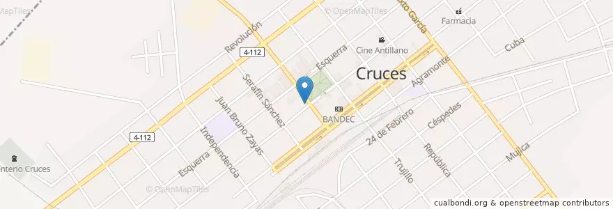 Mapa de ubicacion de Sony Bar en کوبا, Cienfuegos, Cruces.