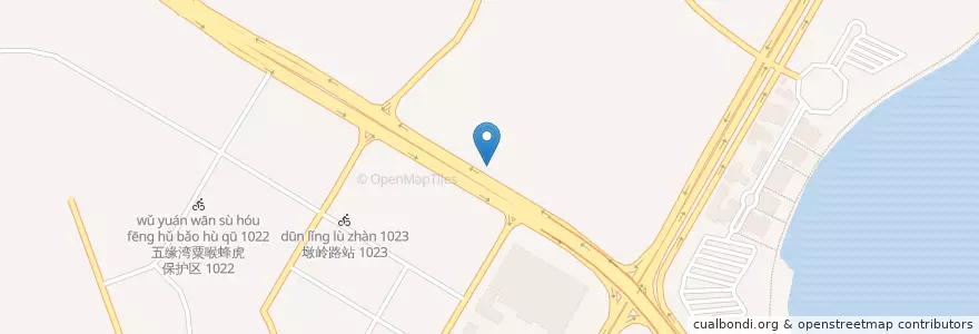 Mapa de ubicacion de 墩上公交场东站 1025 en 中国, 福建省, 湖里区.