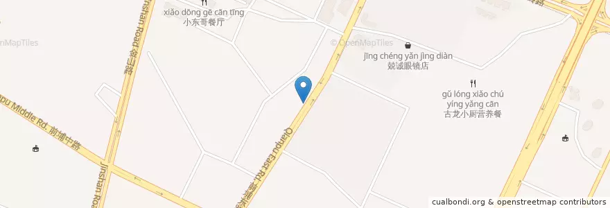 Mapa de ubicacion de 岭兜一里西站 104300 en 中国, 福建省, 思明区.