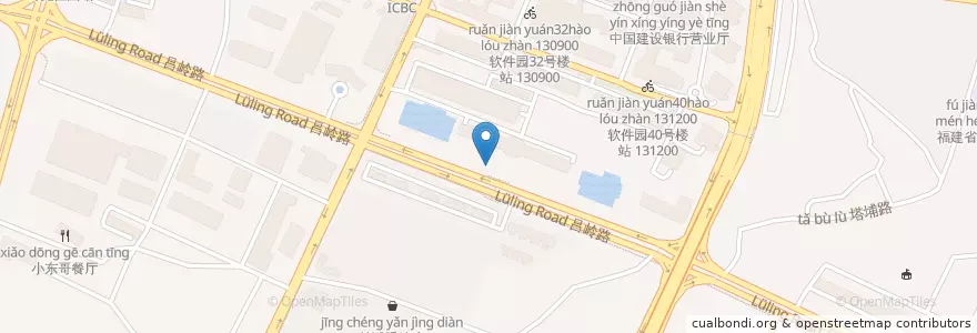 Mapa de ubicacion de 香山碧海晴空北站 1053 en 中国, 福建省, 思明区.