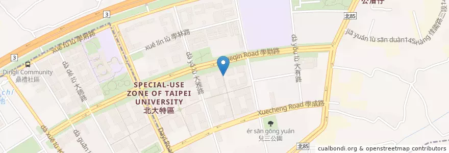 Mapa de ubicacion de MPM數學 費曼文理短期補習班 en Taiwan, 新北市, 樹林區.