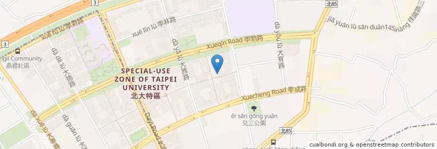 Mapa de ubicacion de 三樹靈糧福音中心 en تايوان, تايبيه الجديدة, 樹林區.