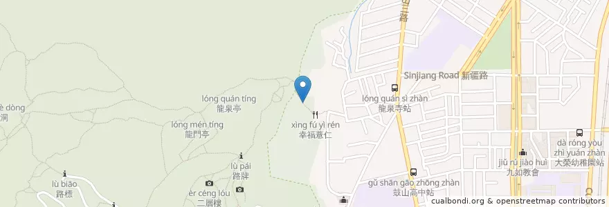Mapa de ubicacion de 龍皇亭 en 臺灣, 高雄市, 鼓山區.