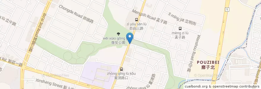 Mapa de ubicacion de 陽光診所 en Taiwan, Kaohsiung, 左營區.