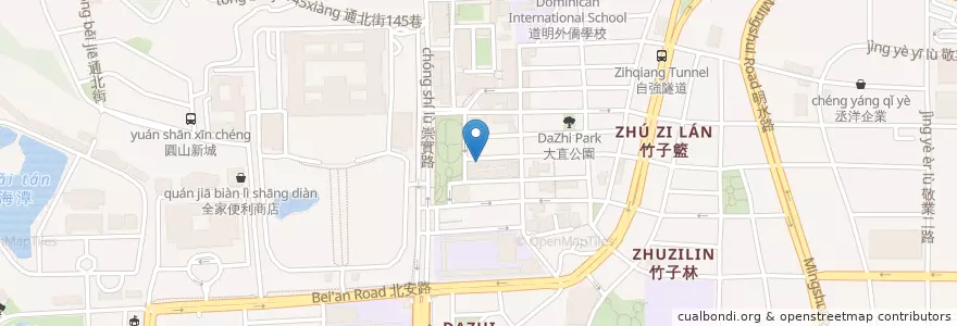 Mapa de ubicacion de PaPa Pasta en Taiwan, Nuova Taipei, Taipei, Distretto Di Zhongshan.