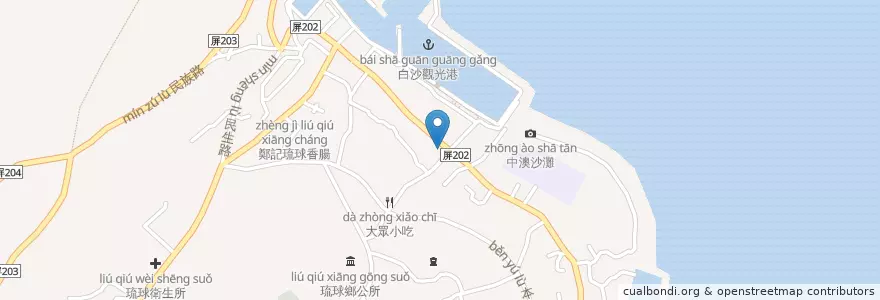 Mapa de ubicacion de 晴石嶼 en 台湾.