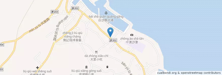 Mapa de ubicacion de 真饌海鮮樓 en 台湾.