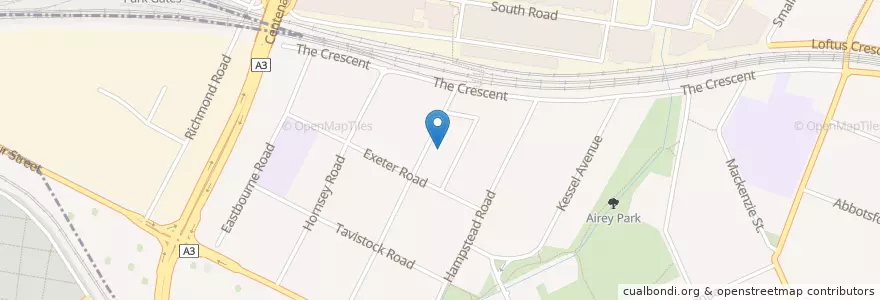 Mapa de ubicacion de Homebush West Post Office en Australia, Nueva Gales Del Sur, Strathfield Municipal Council, Sydney.