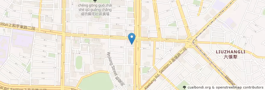 Mapa de ubicacion de 北平同慶樓 en تايوان, تايبيه الجديدة, تايبيه, 大安區.