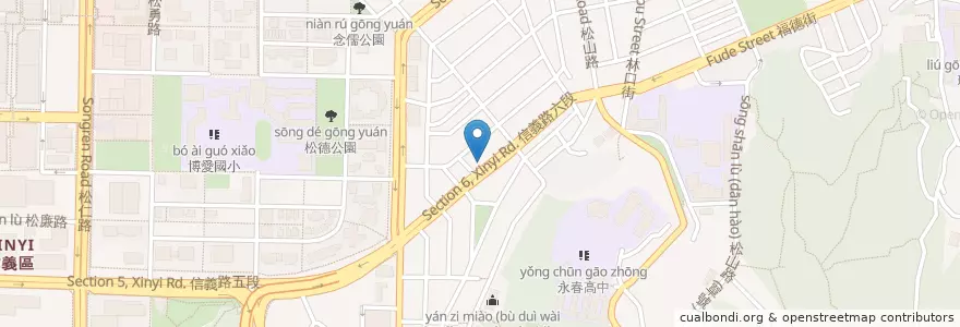 Mapa de ubicacion de 玉山動物醫院 en Taiwan, 新北市, Taipei, 信義區.