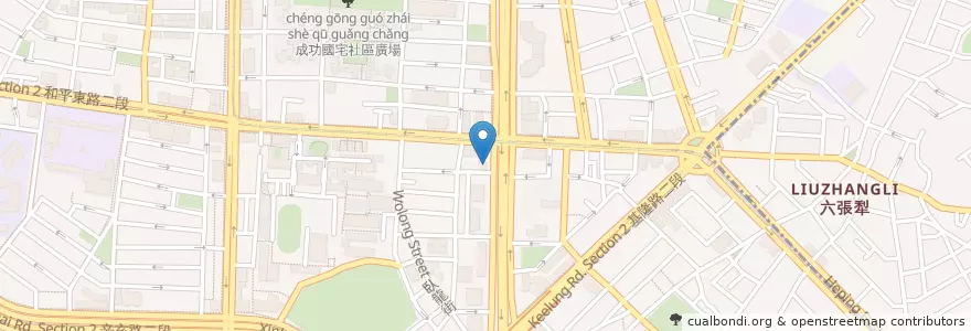 Mapa de ubicacion de 椰巍椰子雞鍋物 en Taiwán, Nuevo Taipéi, Taipéi, 大安區.