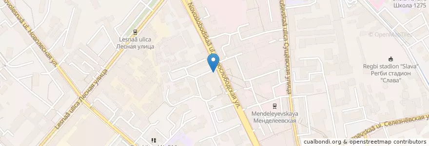 Mapa de ubicacion de Росбанк en Rusland, Centraal Federaal District, Moskou, Центральный Административный Округ, Тверской Район.