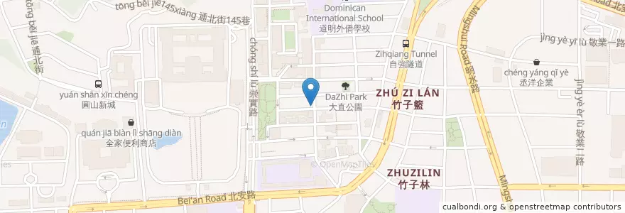 Mapa de ubicacion de 頂好速食 en تايوان, تايبيه الجديدة, تايبيه, 中山區.