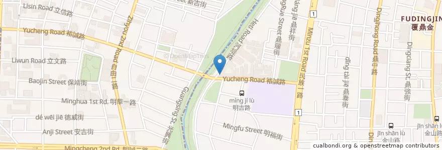 Mapa de ubicacion de 京城商業銀行 en 臺灣, 高雄市, 三民區, 左營區.